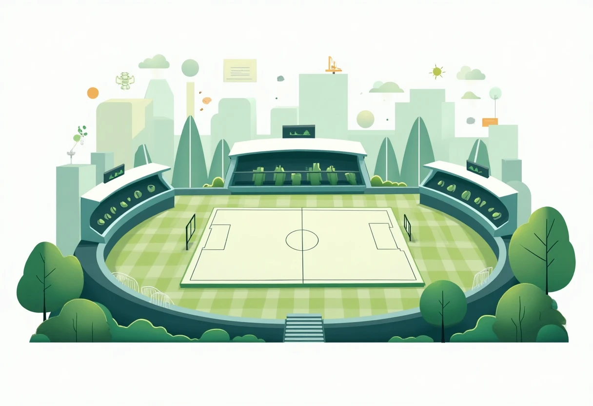 Illustration of Copa Libertadores stadium