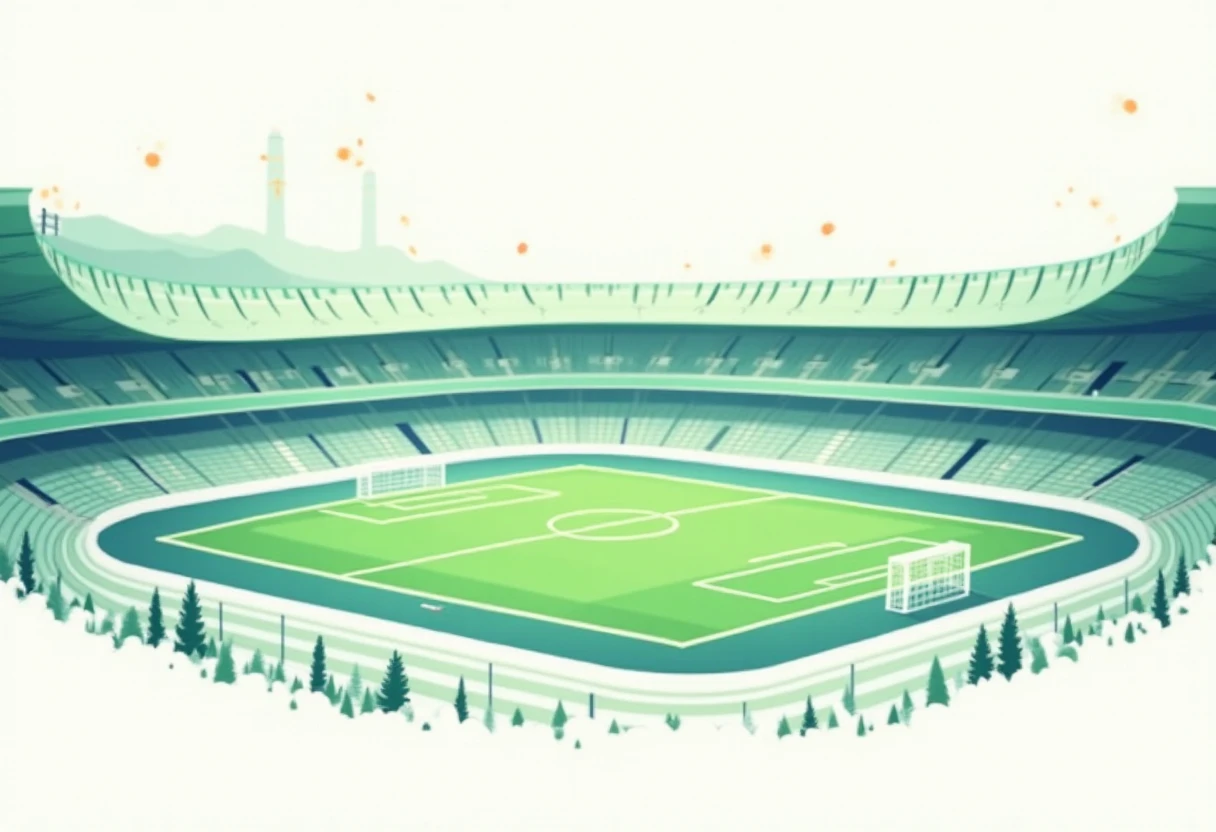 UEFA Champions League stadium illustration